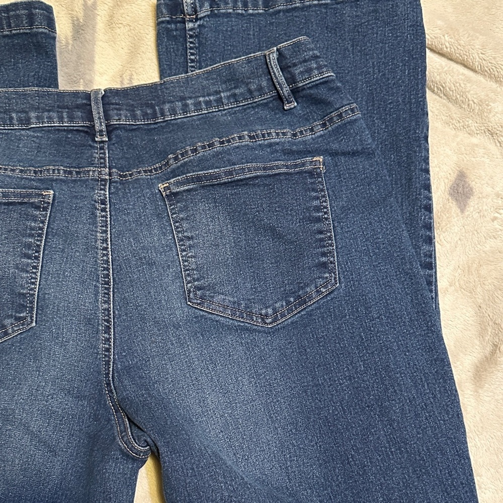 A192.   VENUS Dark Blue wide leg trouser Jeans